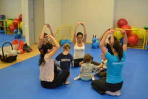 Детский фитнес, йога, занятия для малышей в СПб, Адмирайлтейский район, в клубе KidnessClub