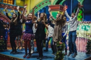 Новогодняя дискотека 2016 для детей и подростков на Ленфильме в СПб от "АСМ-Арт"