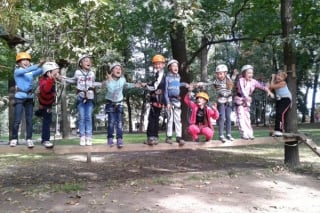 Детский праздник для школьников в веревочных парках King Kong Park в Санкт-Петербурге