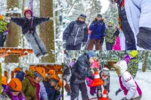 Активный отдых с детьми в Москве зимой - веревочные парки "ПандаПарк" для всей семьи