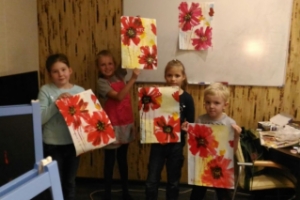 Художественная студия, Кузьминки, Москва: интуитивная живопись для детей от 4 лет в семейном антикафе "Комнаты"