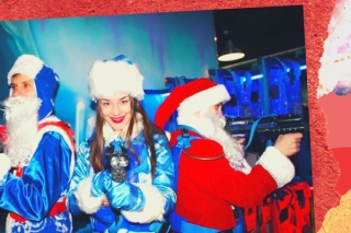 Детский день рождения с Дедом Морозом или Санта-Клаусом на лазертаг-аренах Cosmozar  в Москве