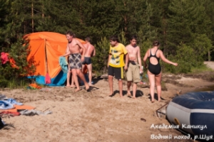 Детский лагерь "Академия Каникул" в Карелии, водный поход для детей по реке Шуя. Фоторепортаж