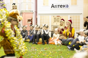 Предновогодняя программа 2013 для детей в "Рибамбель" в Москве, фотоотчет