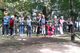 Детский праздник для школьников в веревочных парках King Kong Park в Санкт-Петербурге