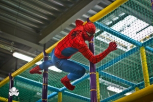 Супермены в батутном парке "Невесомость" в Нижнем Новгороде