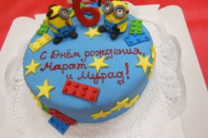 Необычный торт для мальчика или девочки на день рождения от "Леготеки" в СПб, фото