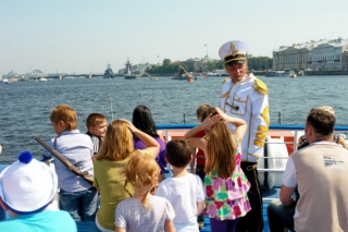 День ВМФ в Санкт-Петербурге на теплоходе "Детский"